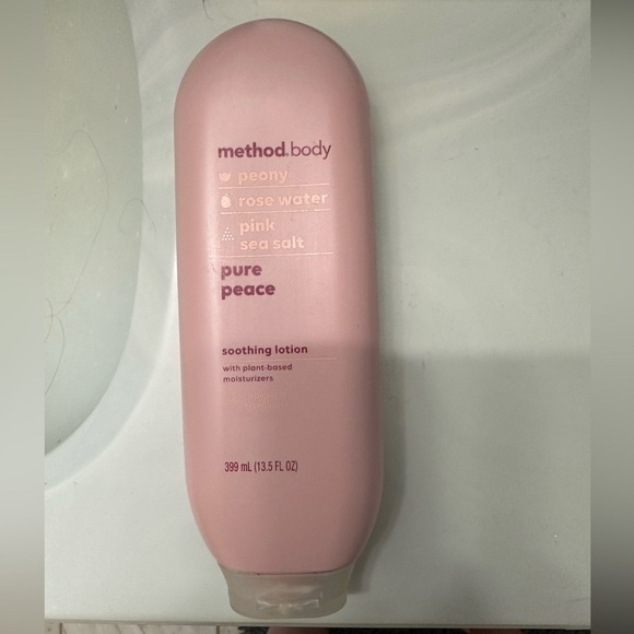 Method Body Pure Peace Soothing Lotion: Peony, rose water, and pink sea salt. - Picture 1 of 1